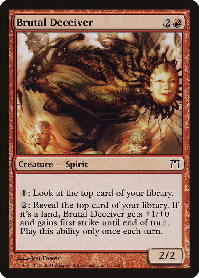 Brutal Deceiver 161 card from Champions of Kamigawa