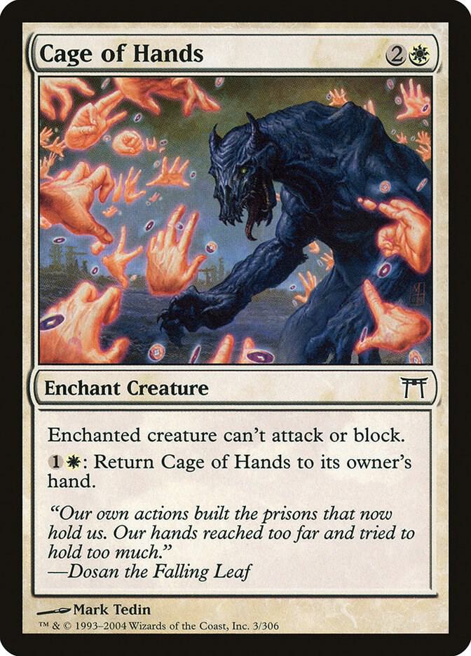 Cage of Hands 3 card from Champions of Kamigawa