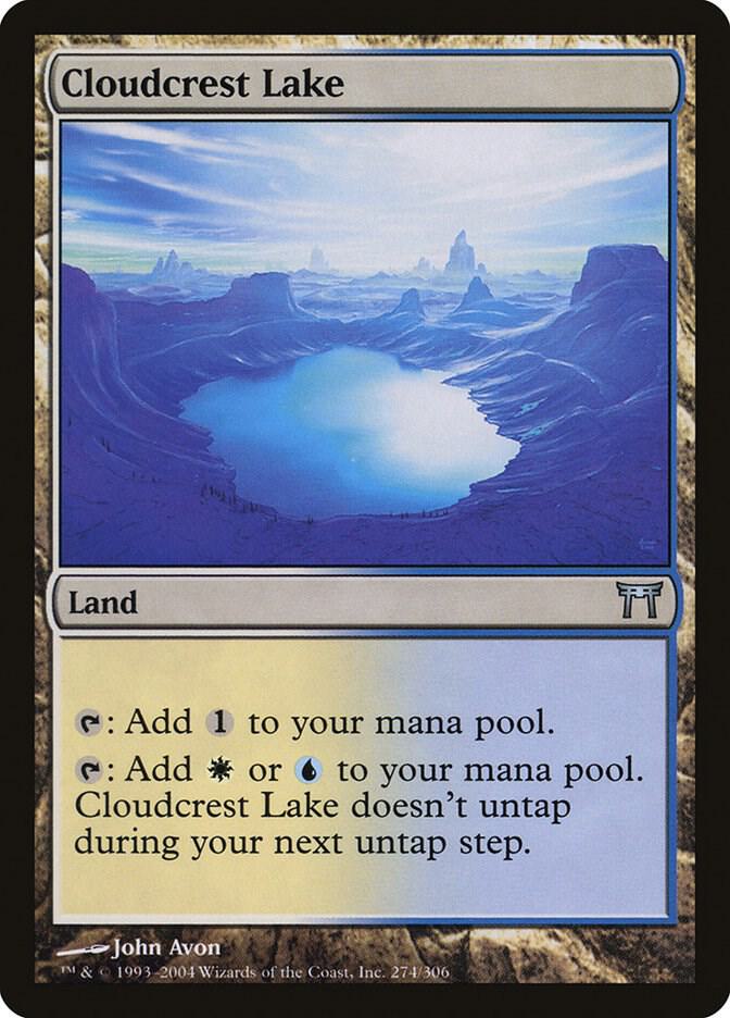 Cloudcrest Lake 274 card from Champions of Kamigawa
