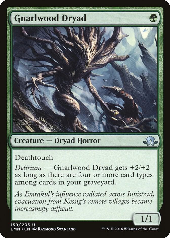 Gnarlwood Dryad 159 card from Eldritch Moon