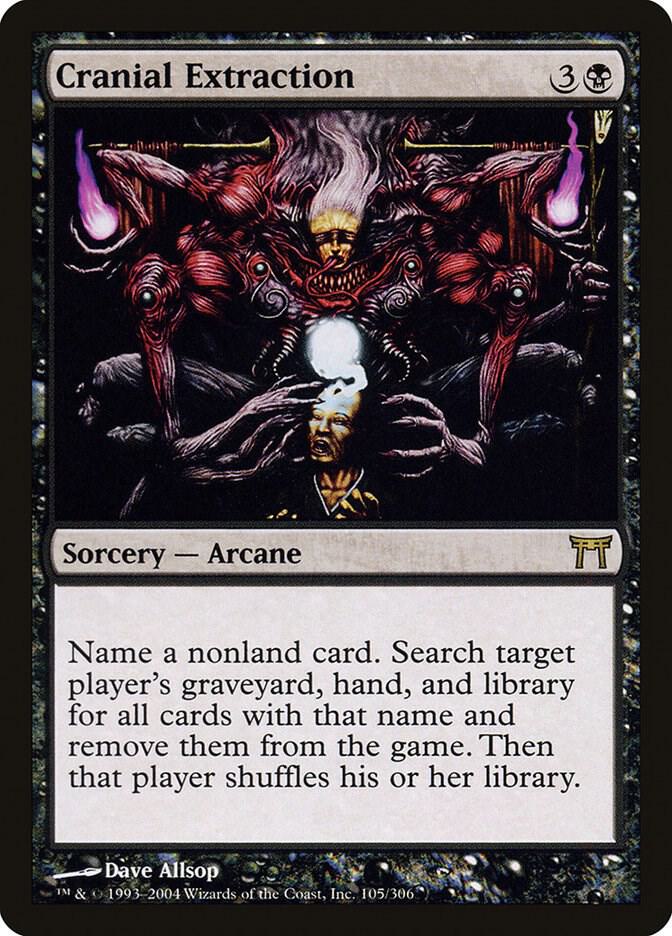Cranial Extraction 105 card from Champions of Kamigawa