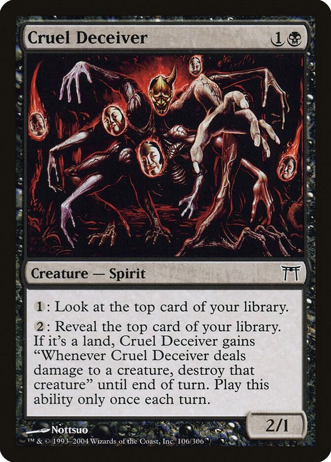 Cruel Deceiver 106 card from Champions of Kamigawa