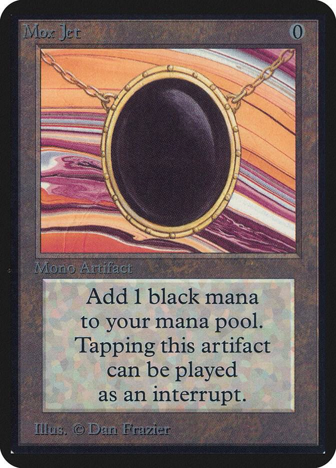 Mox Jet card from Alpha Edition