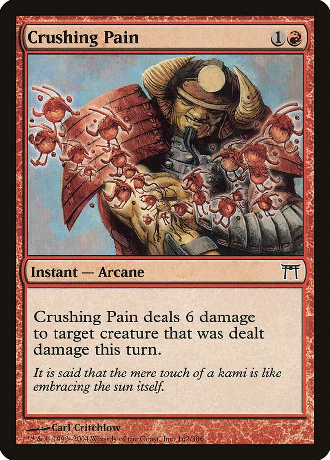 Crushing Pain 162 card from Champions of Kamigawa