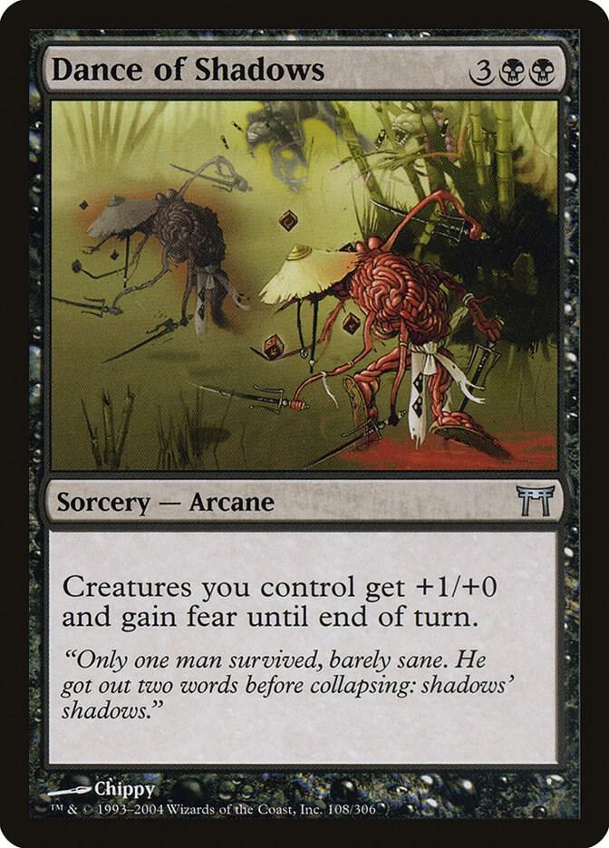 Dance of Shadows 108 card from Champions of Kamigawa
