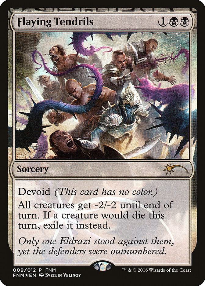 Flaying Tendrils 9 card from FNM Promos