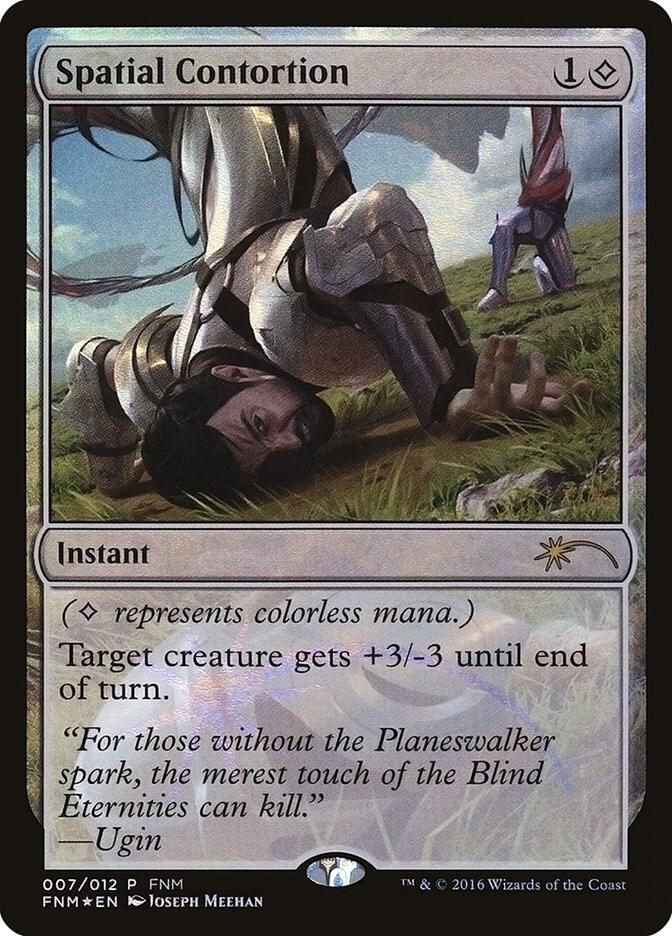 Spatial Contortion 7 card from FNM Promos
