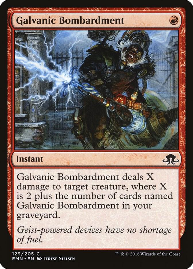 Galvanic Bombardment 129 card from Eldritch Moon