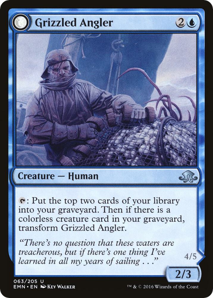 Grizzled Angler 63 card from Eldritch Moon