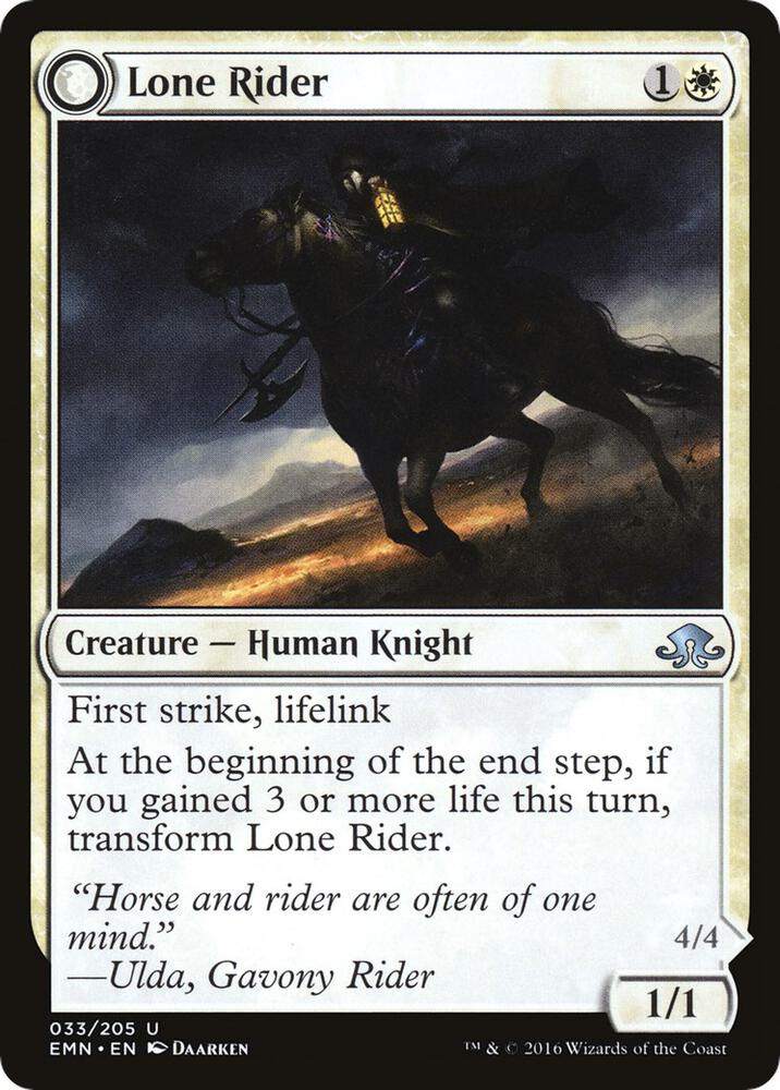 Lone Rider 33 card from Eldritch Moon