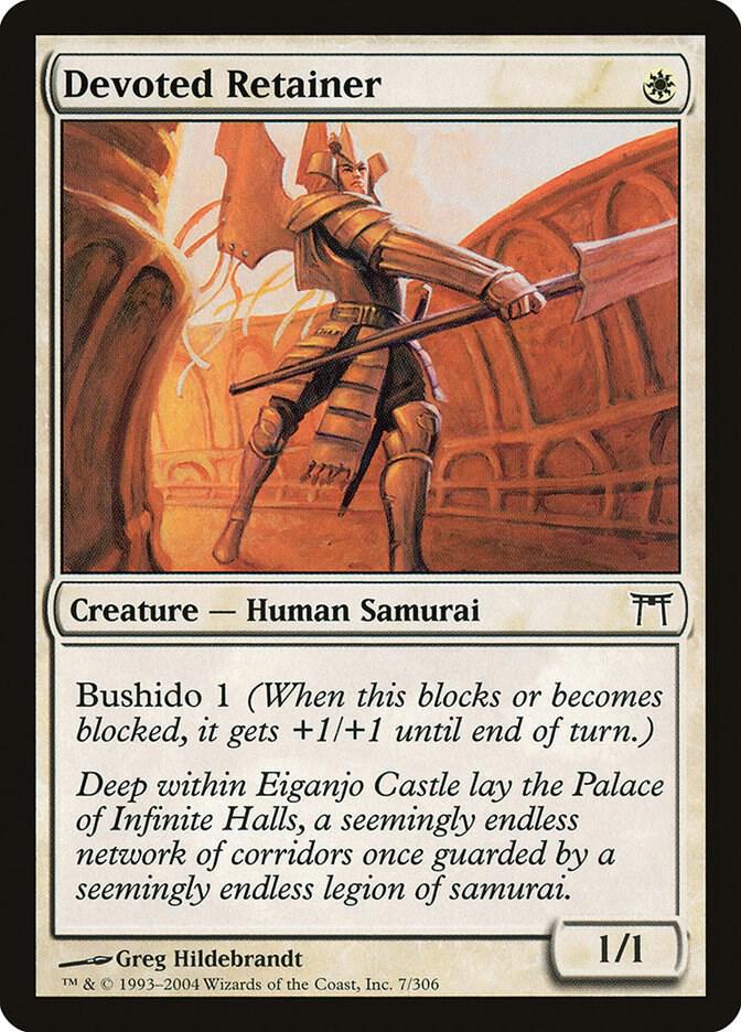 Devoted Retainer 7 card from Champions of Kamigawa