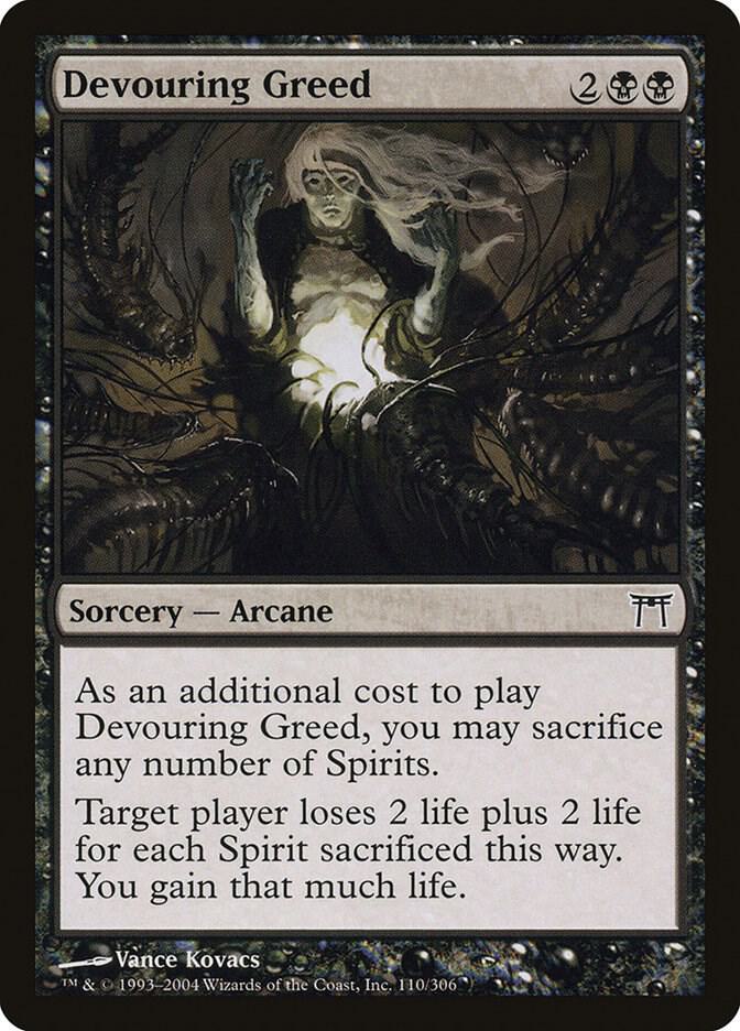 Devouring Greed 110 card from Champions of Kamigawa