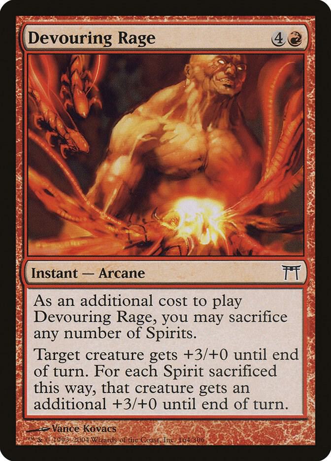 Devouring Rage 164 card from Champions of Kamigawa