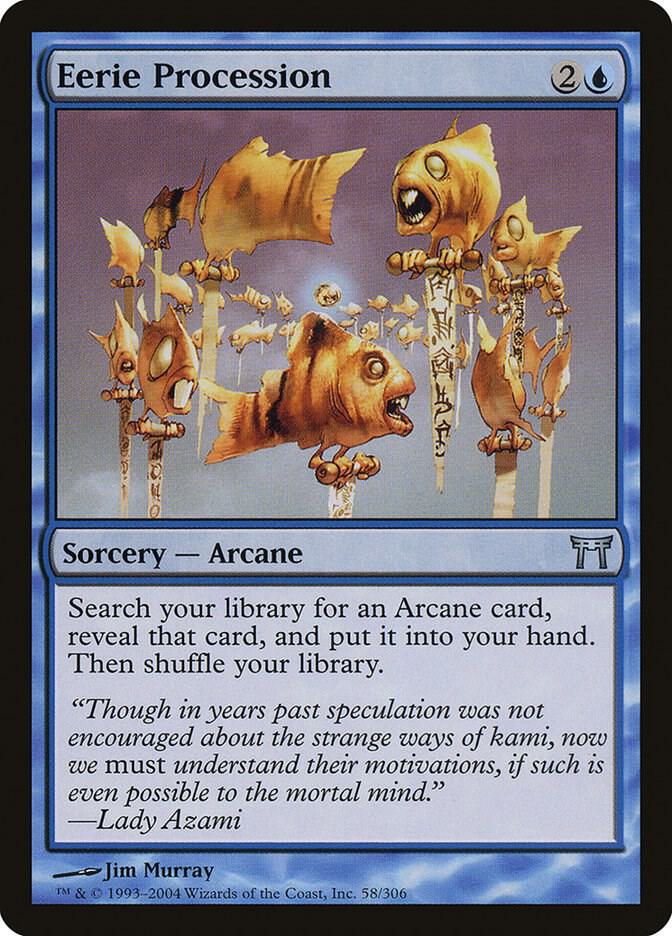 Eerie Procession 58 card from Champions of Kamigawa