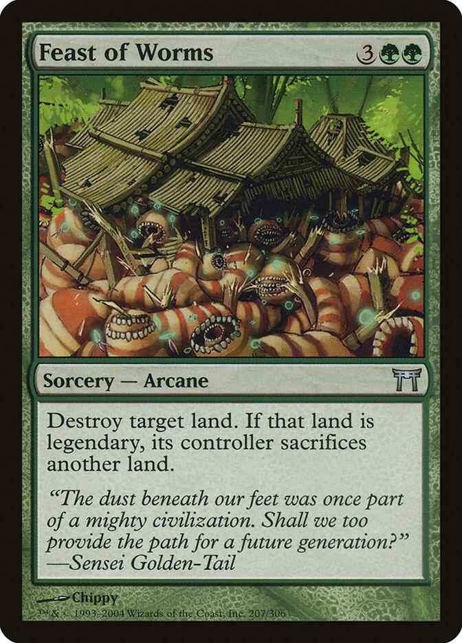 Feast of Worms 207 card from Champions of Kamigawa