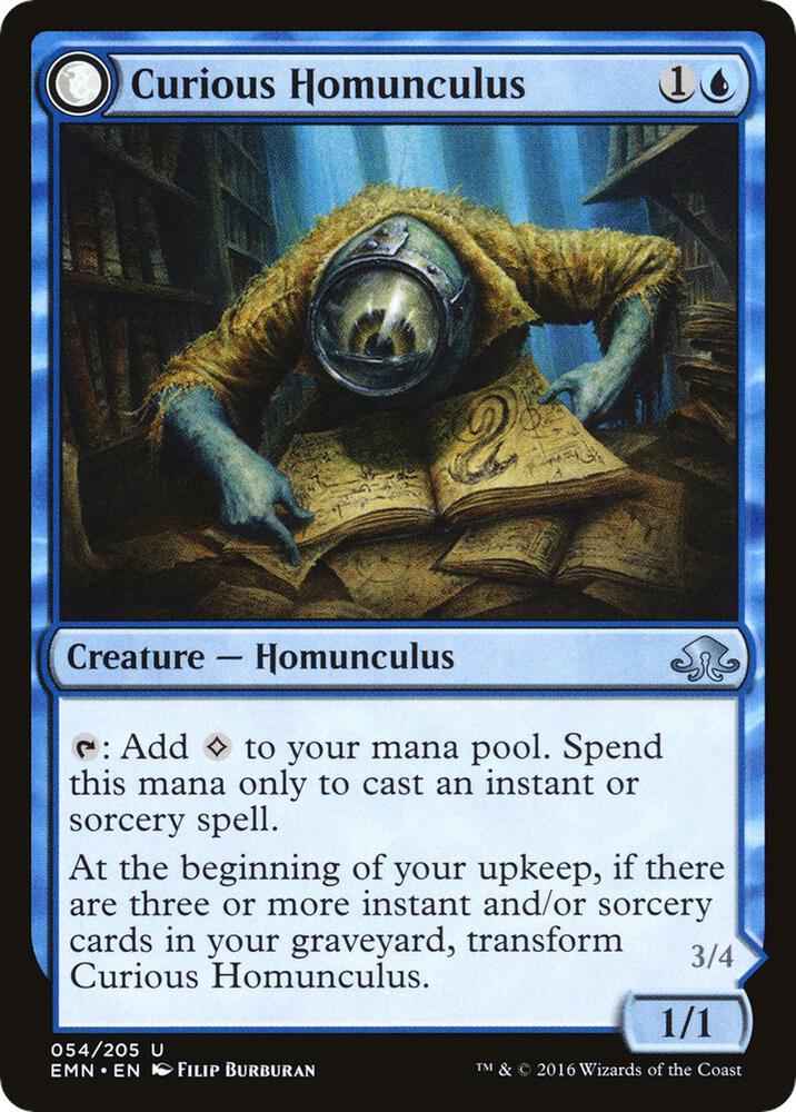 Curious Homunculus 54 card from Eldritch Moon