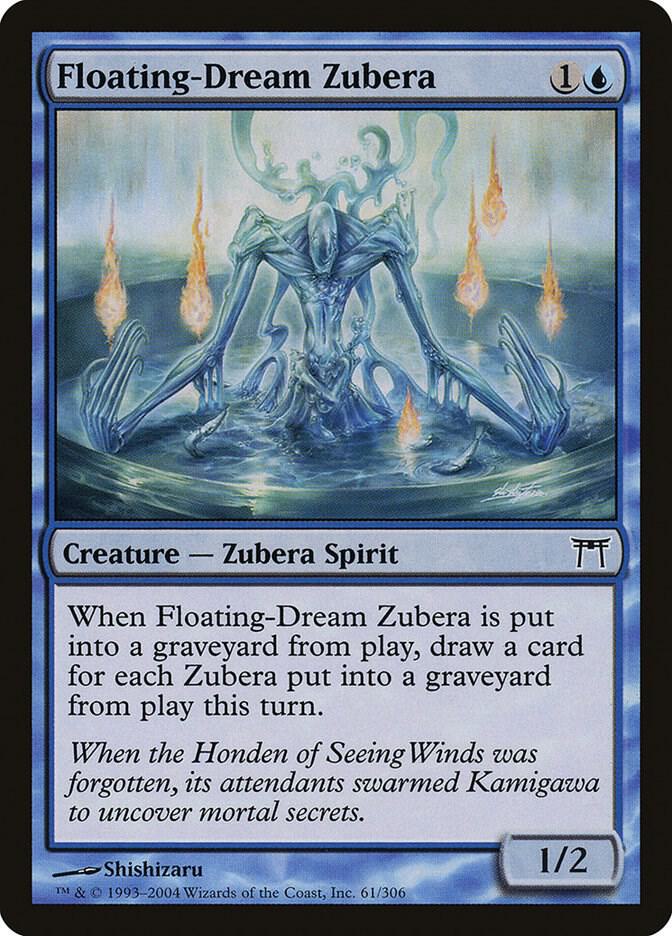 Floating-Dream Zubera 61 card from Champions of Kamigawa