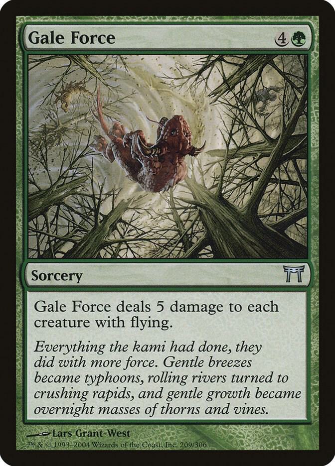 Gale Force 209 card from Champions of Kamigawa