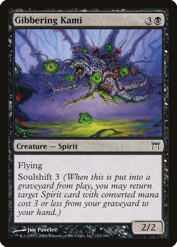Gibbering Kami 112 card from Champions of Kamigawa
