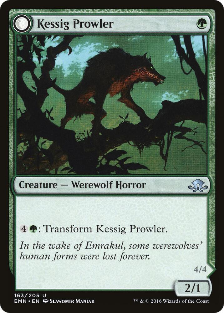 Kessig Prowler 163 card from Eldritch Moon