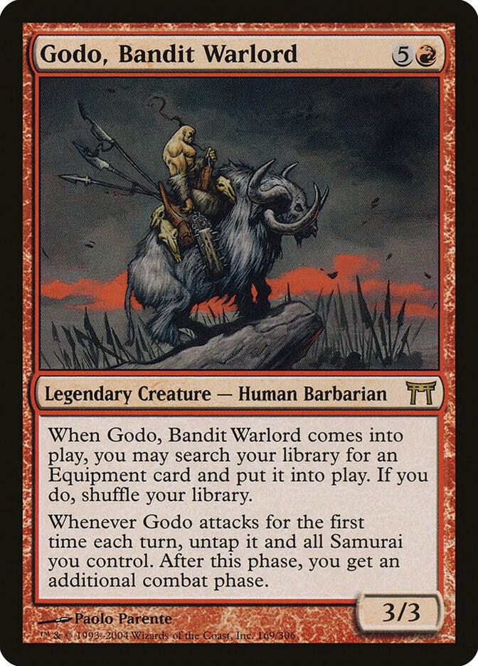 Godo, Bandit Warlord 169 card from Champions of Kamigawa