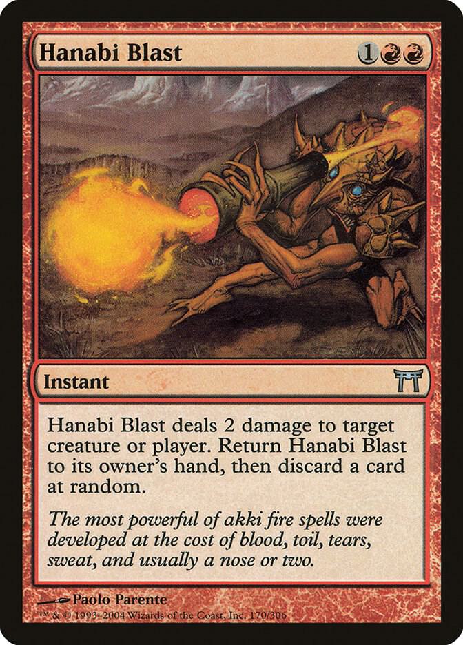 Hanabi Blast 170 card from Champions of Kamigawa