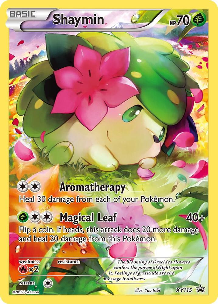 Shaymin XY115 card from XY Promos
