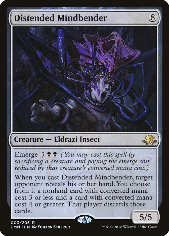Distended Mindbender 3 card from Eldritch Moon