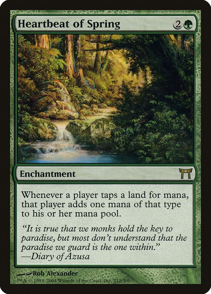 Heartbeat of Spring 212 card from Champions of Kamigawa