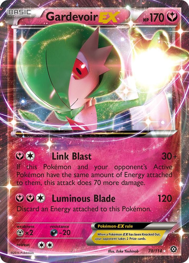 Gardevoir EX 78/114 card from XY - Steam Siege