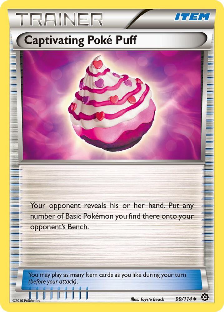 Captivating Poke Puff 99/114 card from XY - Steam Siege