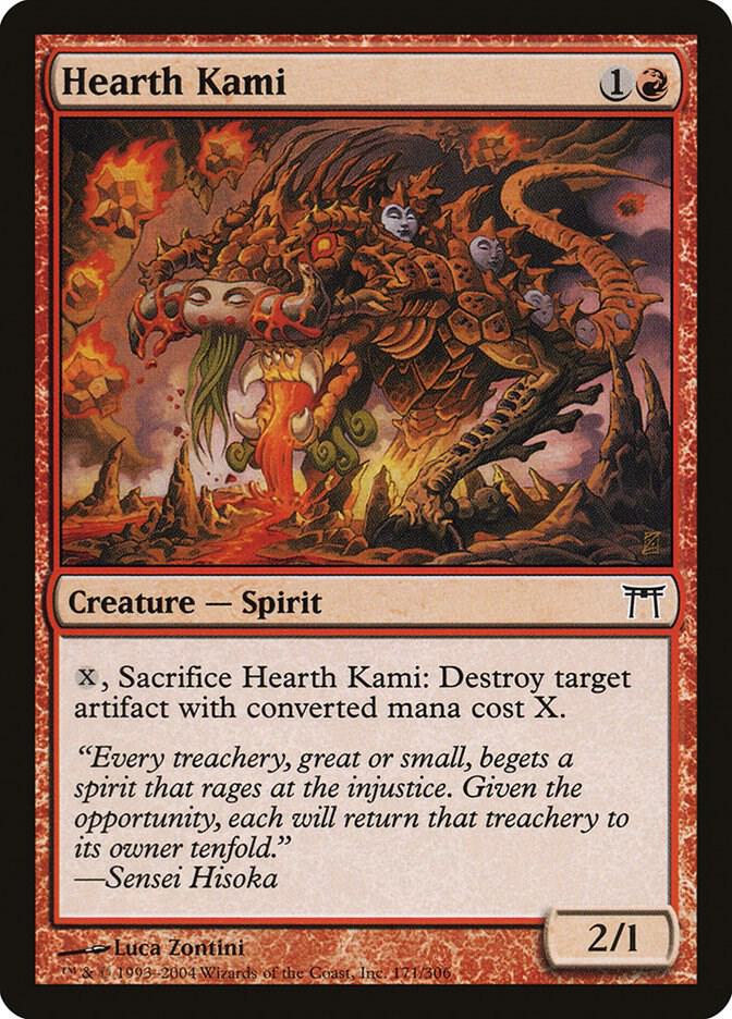 Hearth Kami 171 card from Champions of Kamigawa