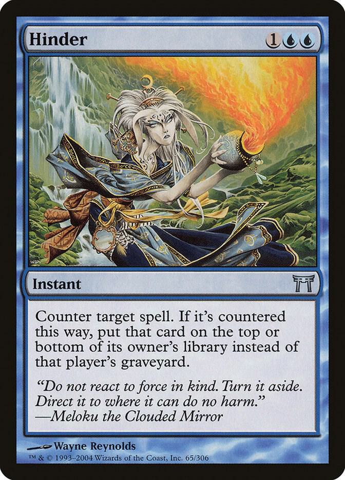 Hinder 65 card from Champions of Kamigawa