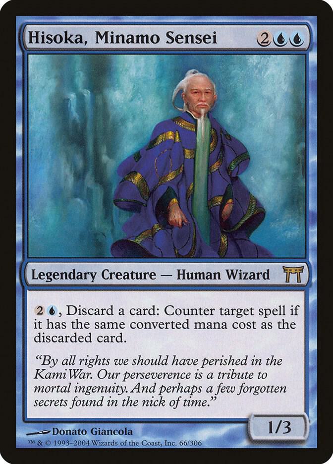 Hisoka, Minamo Sensei 66 card from Champions of Kamigawa