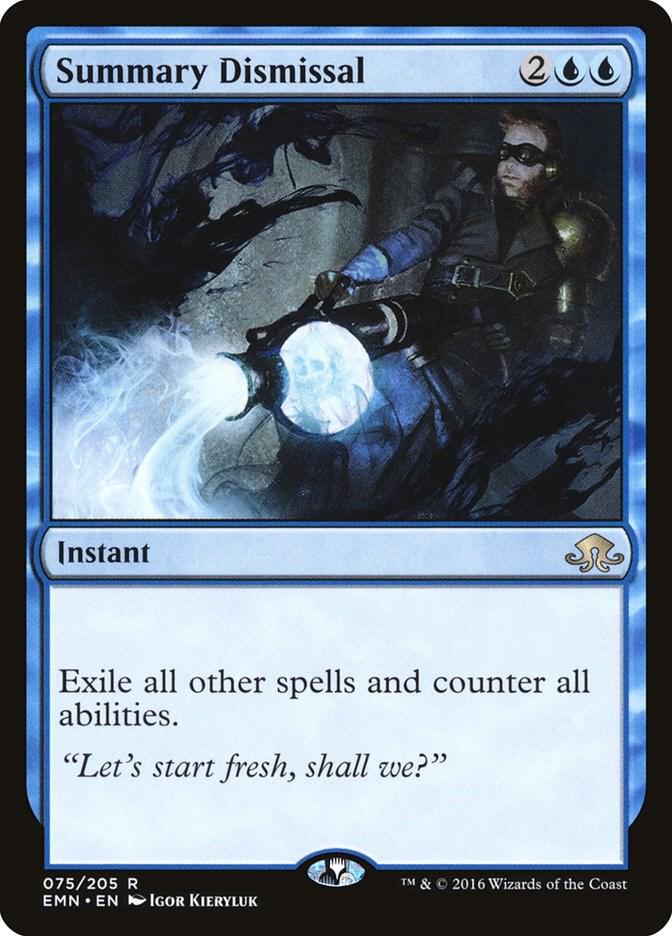 Summary Dismissal 75 card from Eldritch Moon