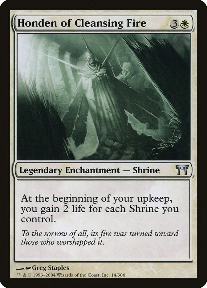 Honden of Cleansing Fire 14 card from Champions of Kamigawa