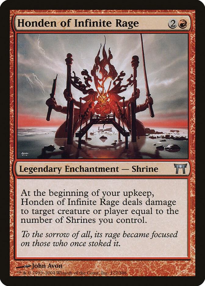 Honden of Infinite Rage 172 card from Champions of Kamigawa