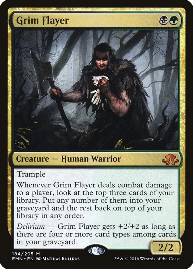 Grim Flayer 184 card from Eldritch Moon