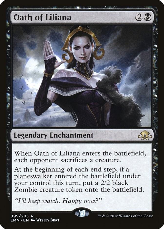 Oath of Liliana 99 card from Eldritch Moon