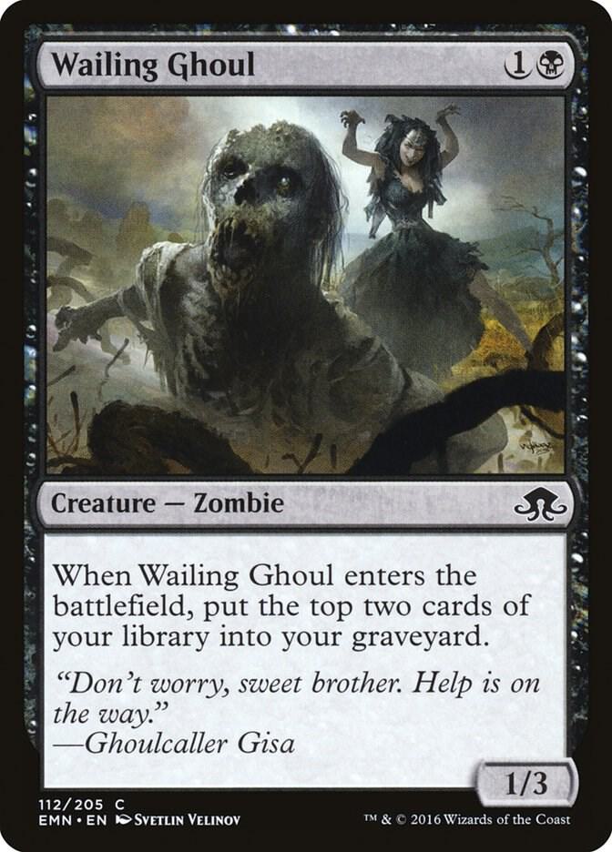 Wailing Ghoul 112 card from Eldritch Moon