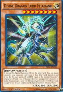 Divine Dragon Lord Felgrand SR02-EN001 card from Structure Deck: Rise of the True Dragons