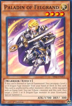 Paladin of Felgrand SR02-EN003 card from Structure Deck: Rise of the True Dragons