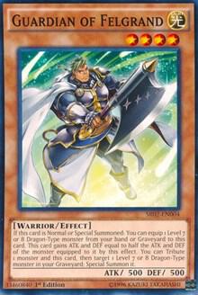 Guardian of Felgrand SR02-EN004 card from Structure Deck: Rise of the True Dragons