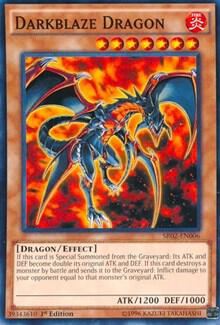 Darkblaze Dragon SR02-EN006 card from Structure Deck: Rise of the True Dragons