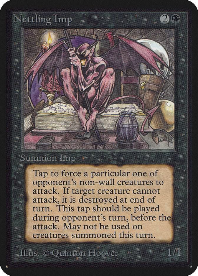Nettling Imp card from Alpha Edition