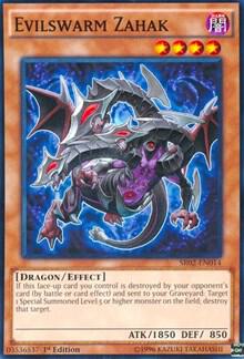 Evilswarm Zahak SR02-EN014 card from Structure Deck: Rise of the True Dragons