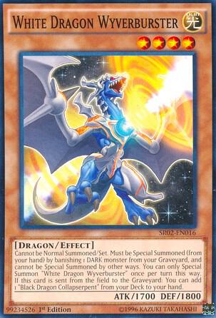 White Dragon Wyverburster SR02-EN016 card from Structure Deck: Rise of the True Dragons