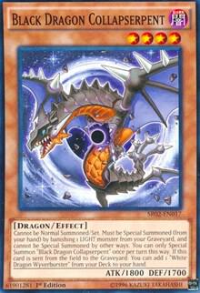 Black Dragon Collapserpent SR02-EN017 card from Structure Deck: Rise of the True Dragons