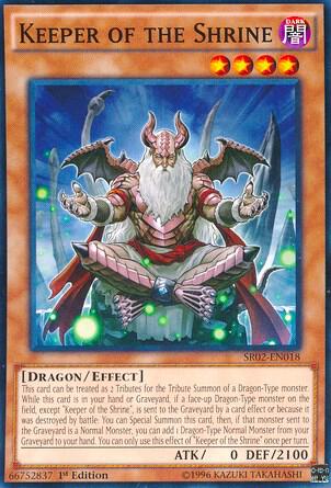 Keeper of the Shrine SR02-EN018 card from Structure Deck: Rise of the True Dragons