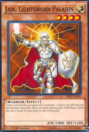 Jain, Lightsworn Paladin SR02-EN020 card from Structure Deck: Rise of the True Dragons